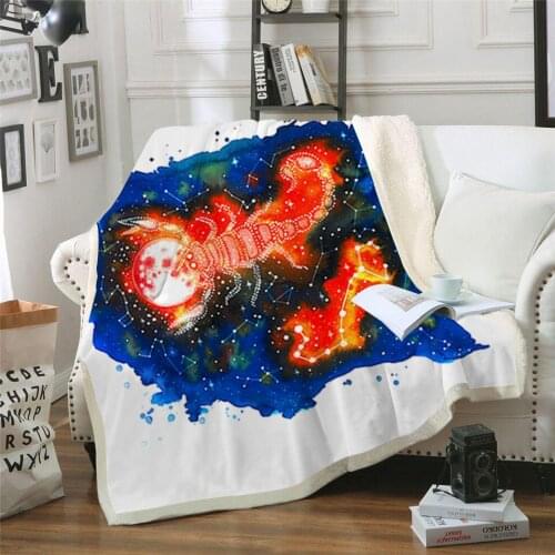 Red Shrimp 3D Printed Sherpa Blanket Couch Quilt Cover Travel Girl Bedding Outlet Velvet Plush Throw Fleece Blanket