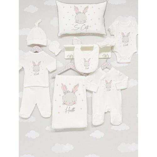 Organic 11 Piece Jacquard Hospital Output-For Baby Series Baby Set Lux 100 Cotton High Quality