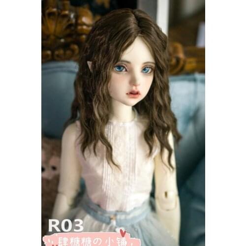 BJD doll wig milk soft silk imitation mohair 1/3 1/4 SD/MSD doll size wig accessories
