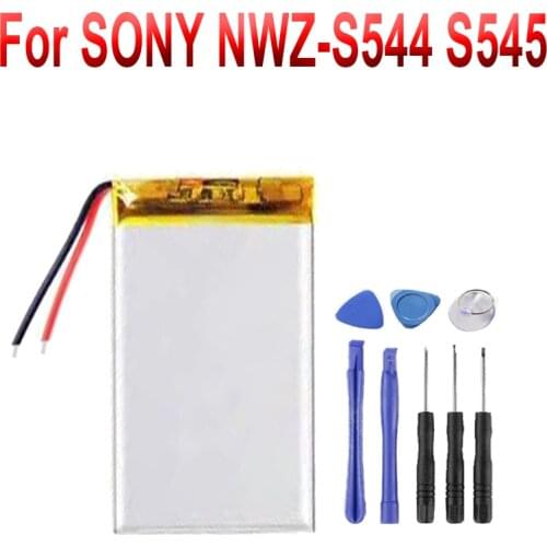 3.7V Polymer Li-ion Battery For SONY NWZ-S544 S545 S544 NWZ-S545 Battery+USB cable+toolkit