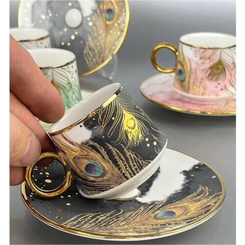 Acr Mırosa Custom Gold Embroidered Porcelain Cup Pad