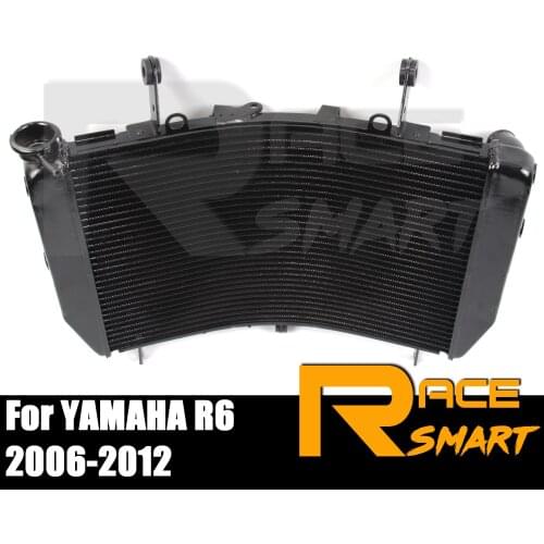 Motorcycle Cooler Radiator Replacement Cooling Aluminum Parts For YAMAHA R6 R600 06-12 R-6 2006 2007 2008 2009 2010 2011 2012
