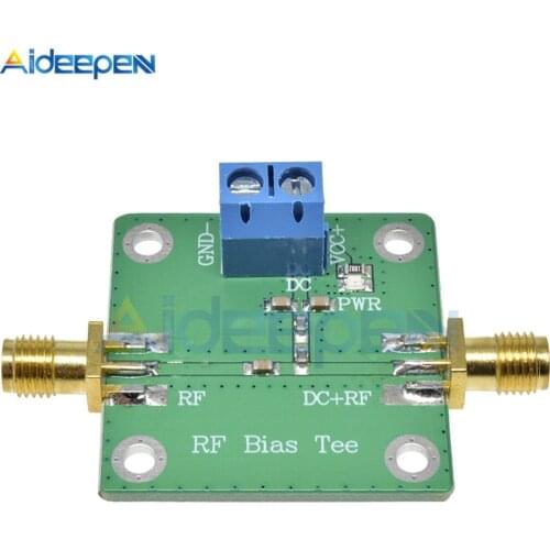 Bias Tee Broadband 10-6000MHz 6GHz RF Microwave DC bias DC Blocker for HAM Radio Amplifier Board RTL SDR LNA Low Noise