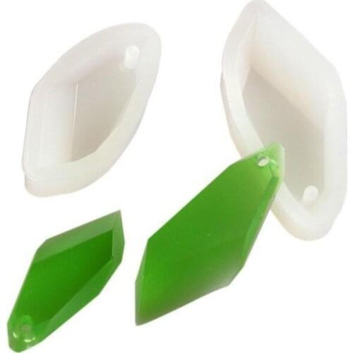 Silicone Mold For Jewelry Crystal Stone With Hole Charms Pendant Resin Silicone Mould Handmade Epoxy Resin Molds