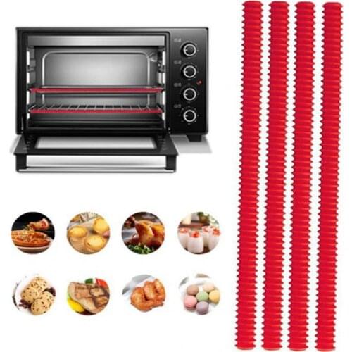 Oven Rack Edge Clip Heat Insulation Strip Silicone Insulated Cover High Temperature Resistant Shields for Oven Protection tool