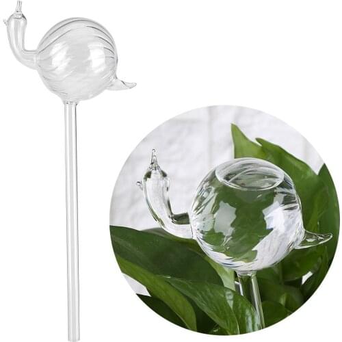 Plant Waterer Self Watering Globes Snail Shape Hand Blown Transparent Mini Durable Clear Glass Bulbs