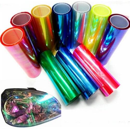 Good quality 30CM*100CM Chameleon Color Changing Tint Vinyl Wrap Sticker Waterproof Headlight Film Car Light Lamp Car Styling