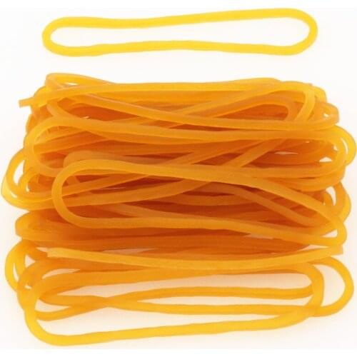 High quality 906 Yellow Rubber Bands Elastic Rope Tapes Adhesives Fasteners Strong Office Students School Stationery Supplies