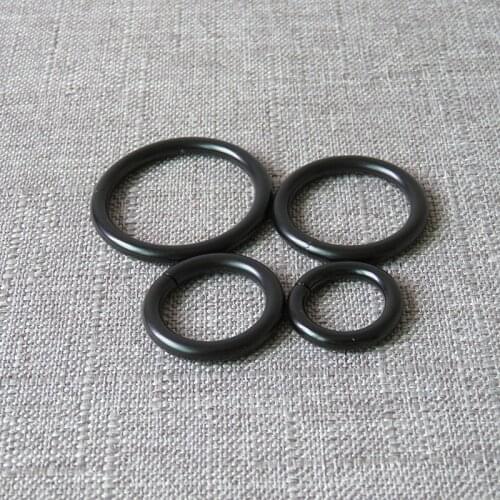 10 pcs black metal O ring circle ring belt buckle for bag dog pet collar harness luggage backpack DIY sewing garment accessory
