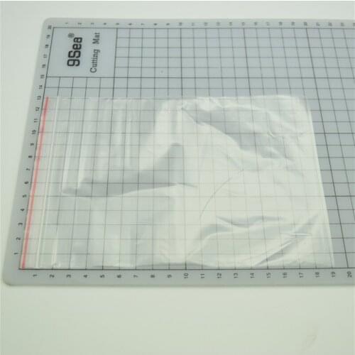 200pcs 13*19cm PE Clear Self Sealing Zip Lock bag/ Plastic Packaging / Lock zipped Poly Clear Bags