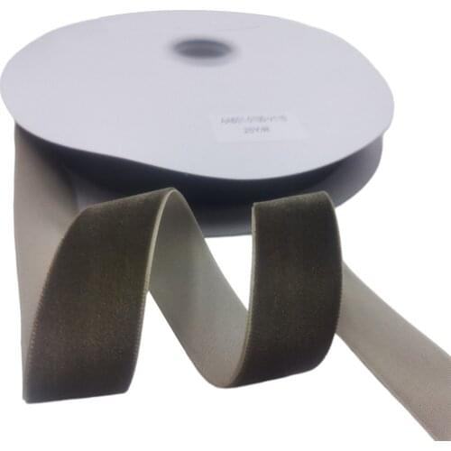 25MM X 25Yards Nylon Moss Green Velvet Ribbon Single Face for Handmade Gift Bouquet Wrapping Home Party Decoration Christmas