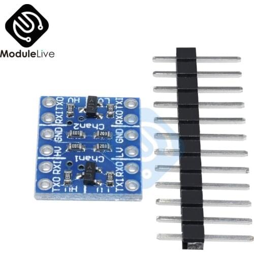 5pcs Two 2 Channel IIC I2C Logic Level Converter Bi-Directional Board Module 5V to 3.3V For Arduino