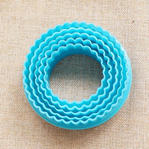 5 Pieces Of Plastic Mold Cookie Cake Cut The Plum Blossom Die Cutting Die Mold Cookie Cutter Mold D784