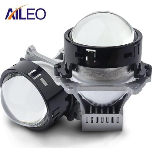 AILEO 2PCS 3.0 Bi Led Projector Lenses Headlight 3R G5 9005 9006 H4 H7 LED Lamps For Universal Car-styling Retrofit Hi/Lo Beam