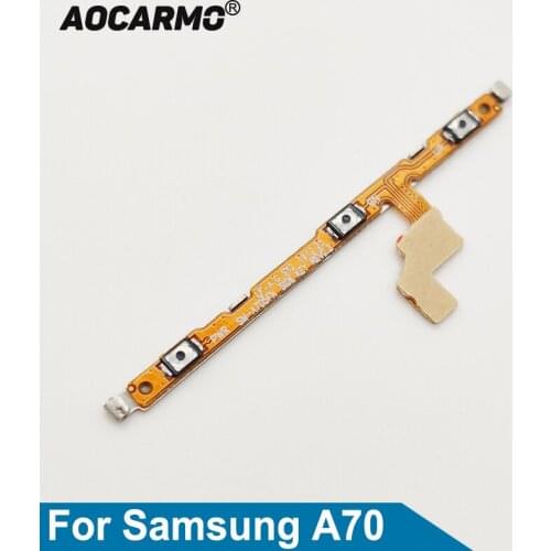 Aocarmo For Samsung Galaxy A70 Power On/Off Volume Up/Down Button Flex Cable Replacement Parts