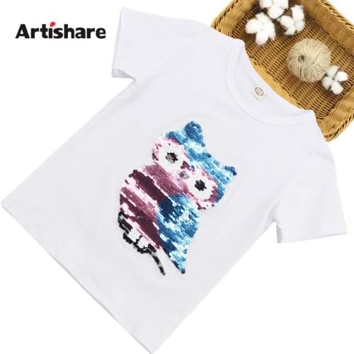 Футболки с коротким рукавом для девочек Artishare China At AliExpress