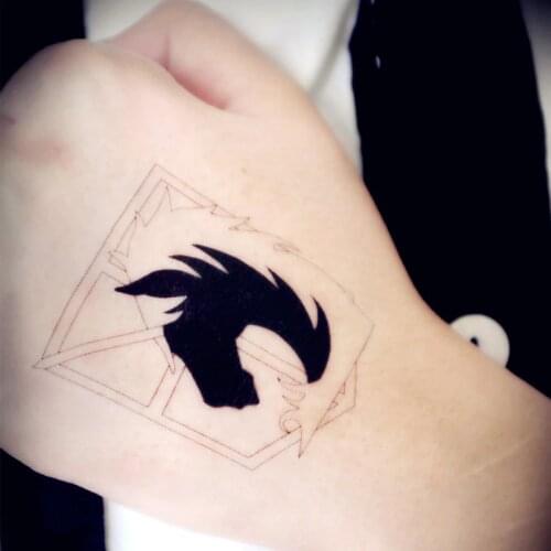 Attack on Titan Shingeki no Kyojin Military police regiment cosplay Animation Cartoon logo tatoo tattoo Sticker XR064