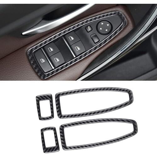 Car Window Lifter Control Frame Switch Armrest Panel Decoration for BMW 3 Series GT F30 F32 F34 2013 2014 2015 2016 2017
