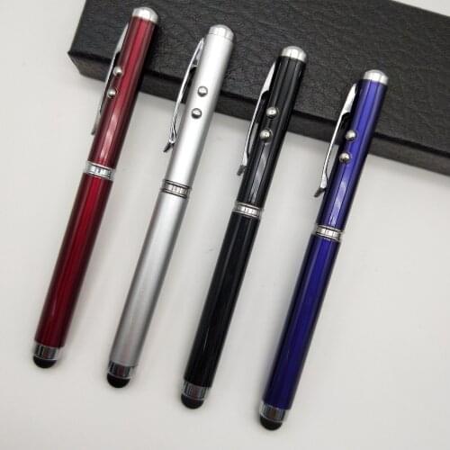 Free shipping 500pcs/lot customized logo metal pen; multi functional metal pen; laser pen; led pen; stylus pen; ballpoint pen 78