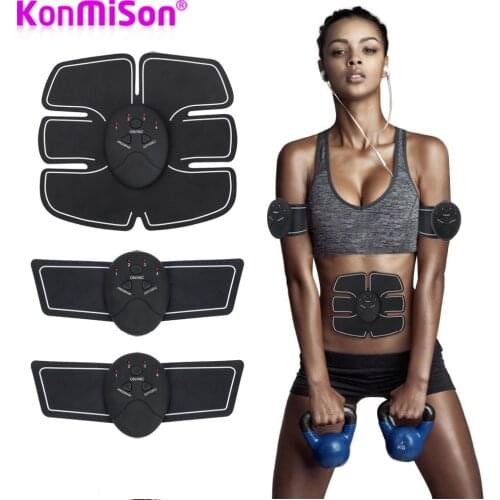 Konmison 2018 Wireless Muscle Stimulator EMS Stimulation Body Slimming Beauty Machine Abdominal Muscle Exerciser Body Massager