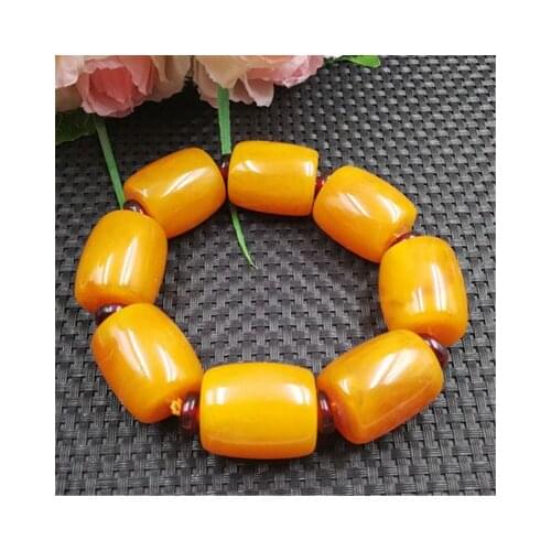 Resin synthetic honey wax Bracelet chicken butter butter bucket bead domineering male bracelet bracelet string jewelry