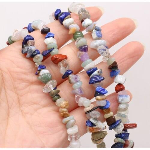 Natural Stone Beads irregularity Shape Mix-Color Stone Gravel Loose Beaded For Jewelry Making DIY Bracelet Necklace Accessories