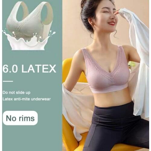 Wireless Contour Bra Lace Breathable Underwear Seamless Stretchy for Sports Yoga Running Bra