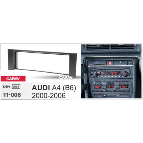 CARAV 11-006 Top Quality Radio Fascia for AUDI A4 (B6) 2000-2006 Stereo Fascia Dash CD Trim Installation Kit