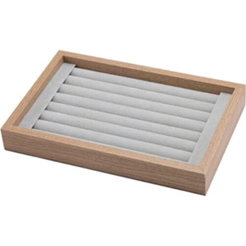 Ring Earrings Display Tray Slot Fashion Jewelry Cufflinks Organizer Holder Case Box Showcase Ring Earring Jewelry Display