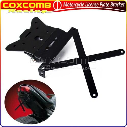 Motorcycle Aluminum X Plate License Plate Hanger Tail Tidy Fender Eliminator Universal For Honda Yamaha Suzuki Kawasaki Ducati