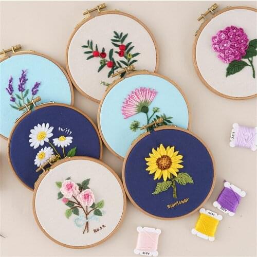 Home Decoration Handmade Sewing accessories Beginner Needle Thread Needle Punch Embroidery Kit Cross Stitch