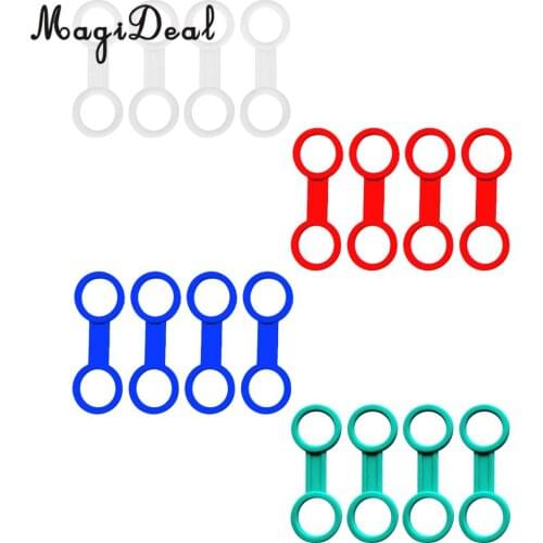 Functional 4pcs Silicone Rubber Flexible Snorkel Keeper for Water Sports Snorkeling and Scuba Diving Regulator Surfing Accessor