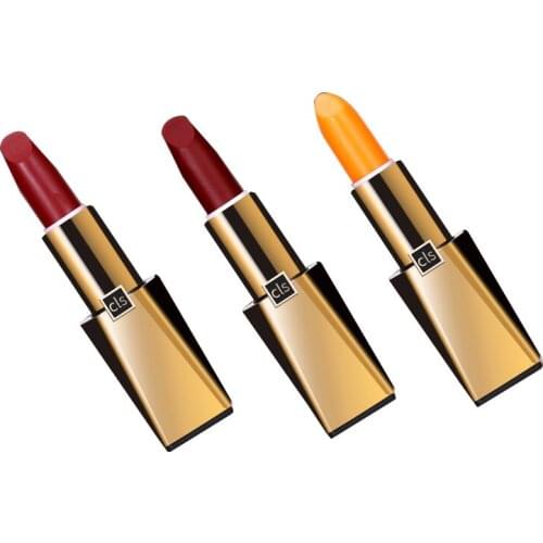 New Arrival Moisturizing Bright Lipstick Color-Changing Lip Balm Create Perfect Makeup 3 Color Lip Color