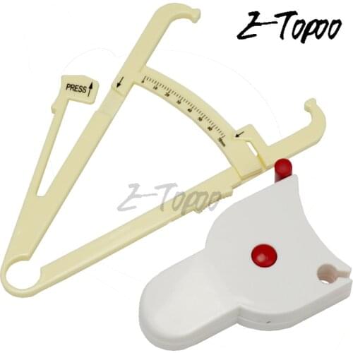 BODY FAT CALIPER + BODY TAPE MEASURE COMBO.INCLUDES tapeline BODY FAT CHART Medical Tool