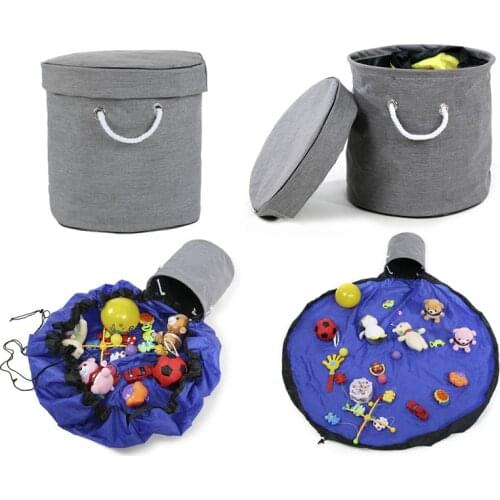 LazyChild Games Mats Infantil New Portable Kids Toy Storage Bag And Play Mat Toys Organizer Baby Climbing Pad Kids Rug Baby