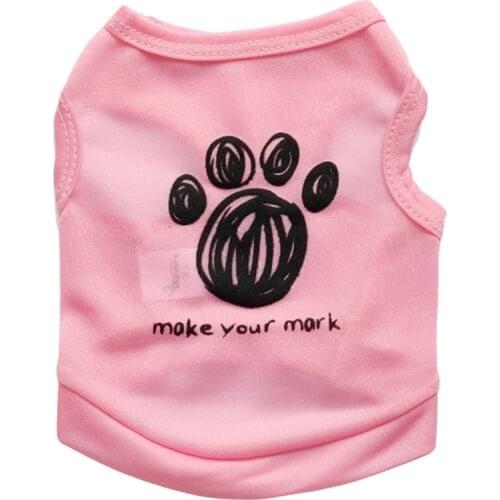 Pet Puppy Summer Vest Small Dog Cat Dogs Clothing Cotton T Shirt Apparel Clothes Dog Shirt Dog Supplies 20A