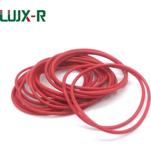 LUJX-R 5pcs O Ring Seal Thick 3.5mm Red Silicone Gasket Sealing O-Ring Washer OD 155/170/180/185/195/200mm O Type Rings Seal