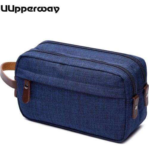 Male Coin Purse Long Square Leather Handle Coin Bags for Men Day Clutch Waterproof Wallet Double Zipper Minimalist Phone Bags