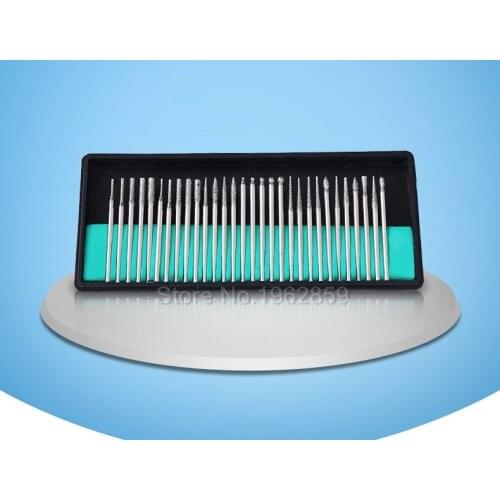 300pcs/ 10boxes Dental Diamond Bur Grinding Polishing Burnisher with Different Shapes Dental Lab Jewelry Alloy Tool Sets