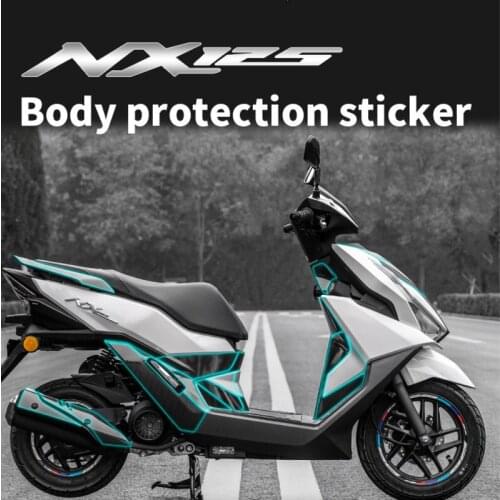 Motorcycle Sticker Protective Film Carbon Fiber Modified Scratch Proof Motorcycle with Whole Car Decal for Wuyang Honda Nx125