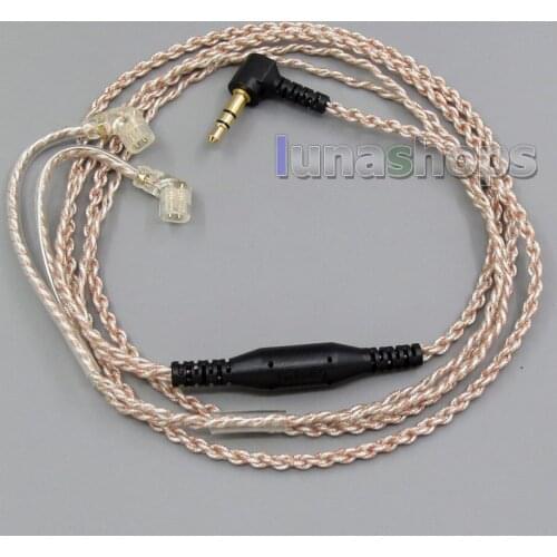 EachDIY Earphone Silver Plated OCC Mixed Foil PU Cable For UE18 UE11Pro UE10pro UE7Pro UE4Pro LN005641