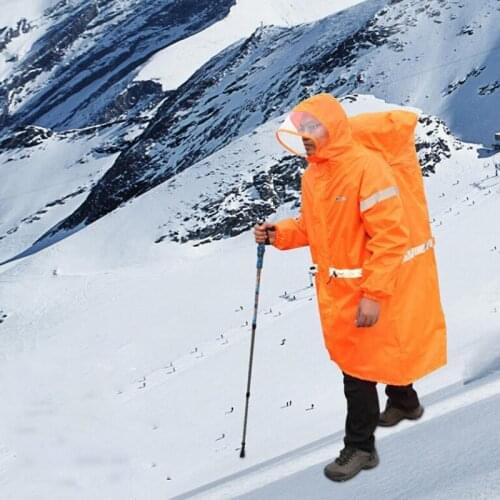 Impermeable Raincoat Women/Men Jungle Rain Poncho Backpack Camouflage Rain Coat Cycling Climbing Hiking Travel Rain Cover Zipper