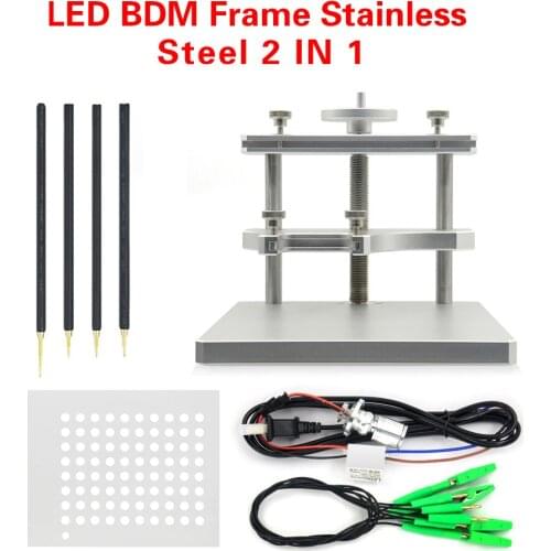 OBD2 Stainless Steel LED BDM Frame Galletto FGTECH BDM100 Metal BDM Frame ECU Programming Tool