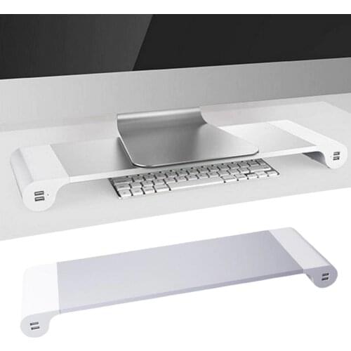 Hub Wireless Charging Desktop Monitor Stand Computer Screen Monitor Stand Riser USB Desk Organizer Data Transfer And Charging