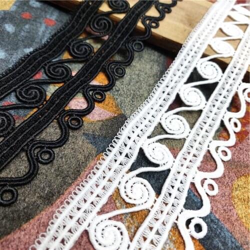 High Quality 6cm Width Diy Pendant Handmade Clothing Accessories 1yard Water Soluble Embroidery Lace, Trims Trimmings