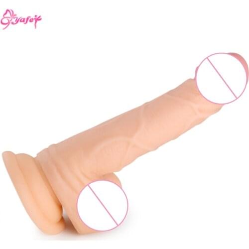 Realistic Silicone Dildo with Suction Cup G Spot Massager Anal Dildo Vibrator Artificial Penis Female Masturbation Sex Products