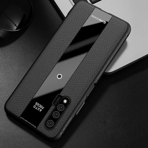 Nova 6 Luxury Litchi Veins Silicone Phone Case For Huawei Nova 6 SE 5 Pro Ultra-thin Painting TPU Cover Coque For Nova 5i Pro