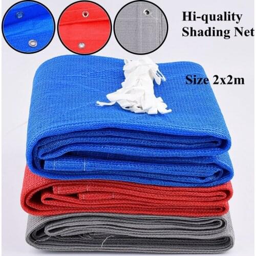Hi-Quality 2x2m Anti-UV Sun Shading Net Succulent Plant Cover Shelter Outdoor Awning Canopy Sail Swimming Pool Shading Net Cloth