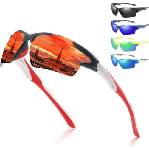 2021 Unisex Sunglasses Sports Goggles Polarized UV400 Lens Dustproof Sun Glasses for Men Women Cycling Driving Camping Fishing