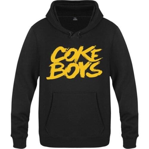 Hoodie Men Rock Hip Hop Coke Boys Letter Mens Hoodies Winter Fleece Long Sleeve Sweatshirts Skate Pullover Moleton Masculino Hot